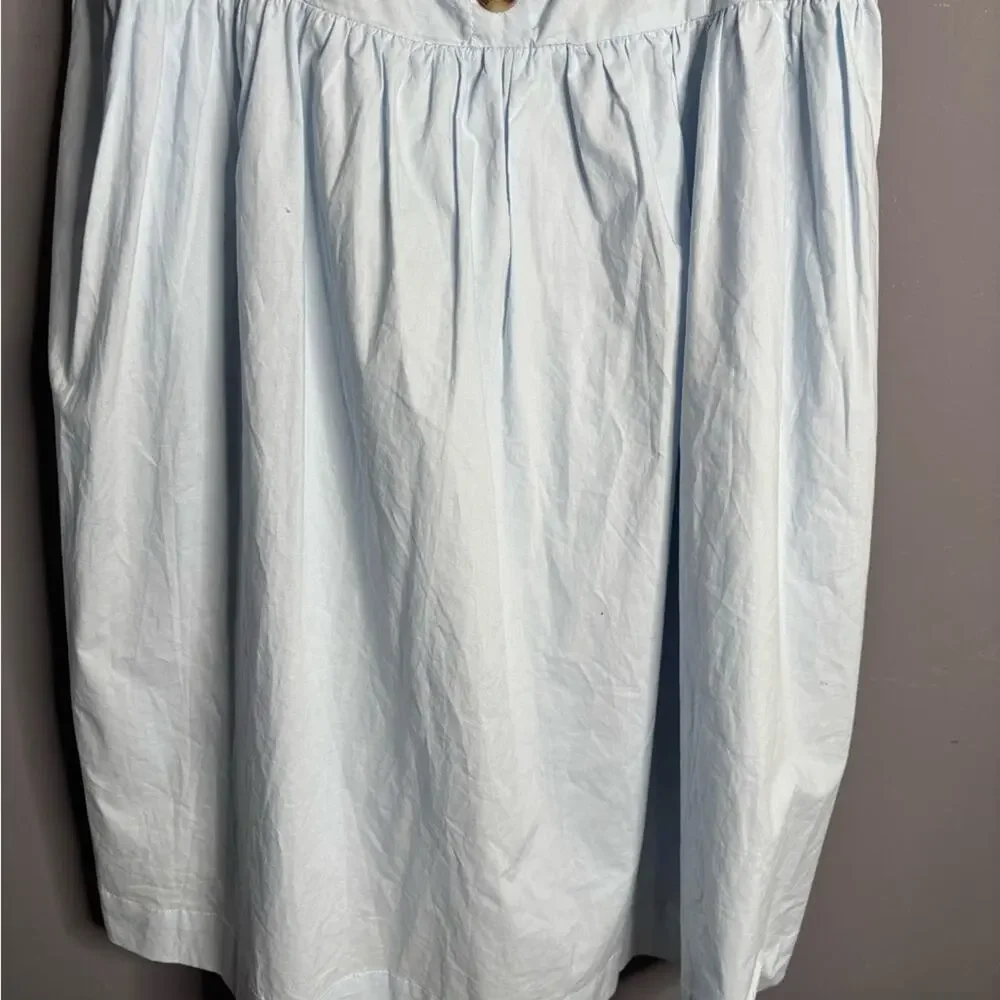 Urban Outfitters Blue Cotton Tie Strap Babydoll Dress Medium